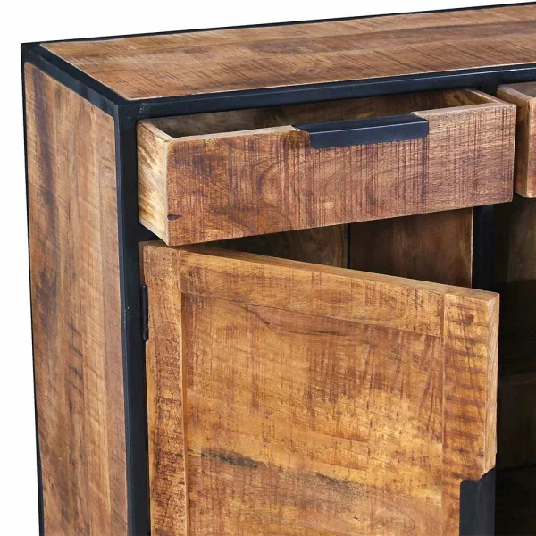 140x90x40 Rustikale Kommode Mit Bügelgestell – Evradon 7