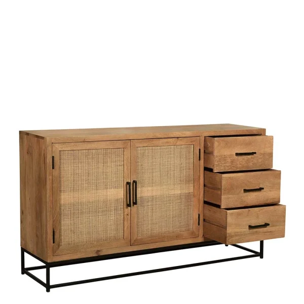 150x80x35 Sideboard Aus Holz & Rattan – Lazianus 5