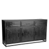 170x90x45 Industry Sideboard In Schwarz – Esturado 22