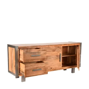 180x78x45 Cm Sideboard Aus Massivholz Mango – Suvernos 12