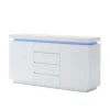 LED Sideboard Esino In Weiß Hochglanz 22